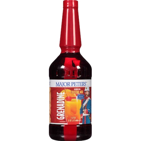 Major Peters Major Peters' Grenadine Cocktail Mix 33.8 oz., PK6 FGBVMJP01